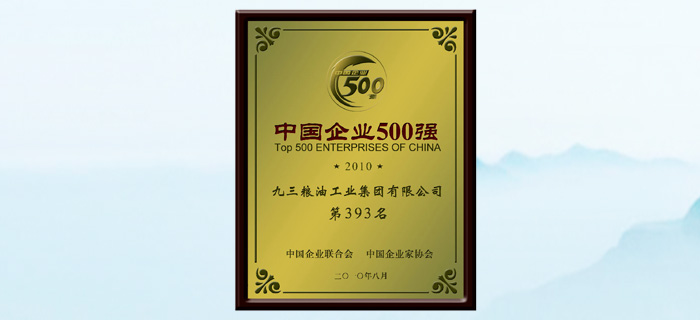 中国企业500强奖